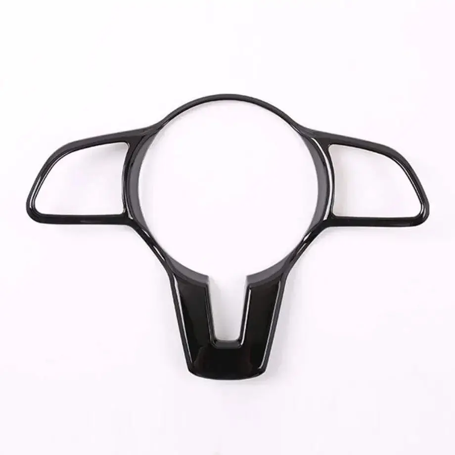 Merc Gloss Black Steering Wheel Insert Trim 1