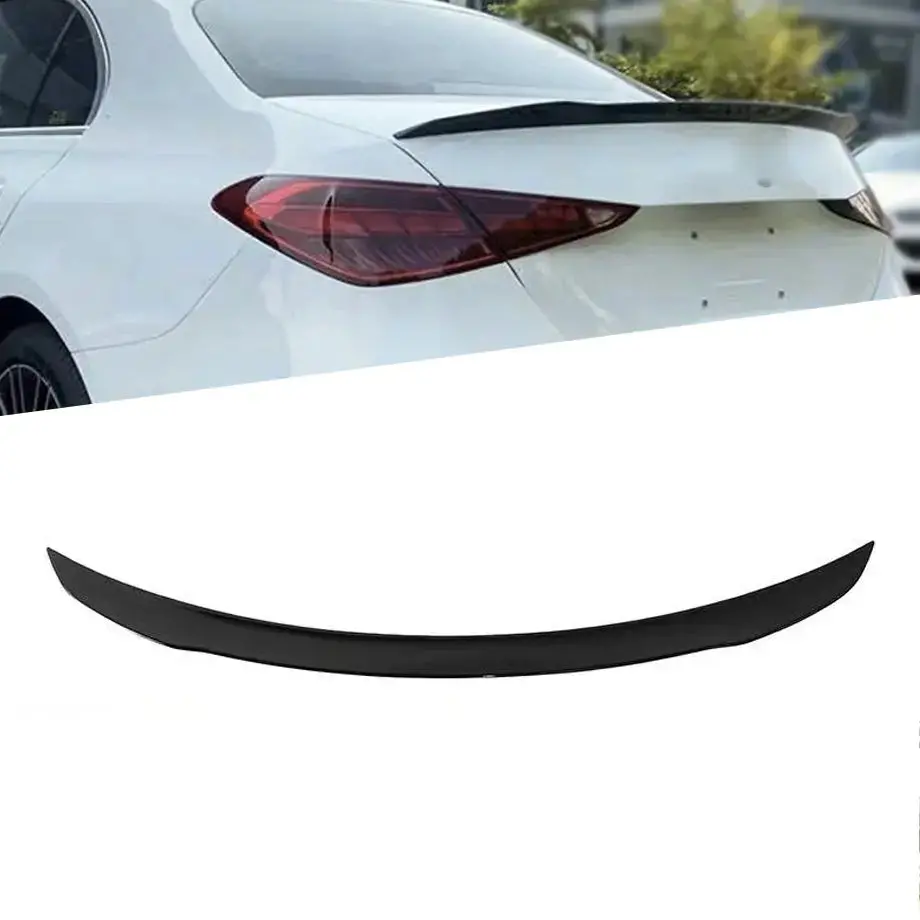Merc W206 C-Class (21-On) Amg Style Gloss Black Boot Spoiler 1