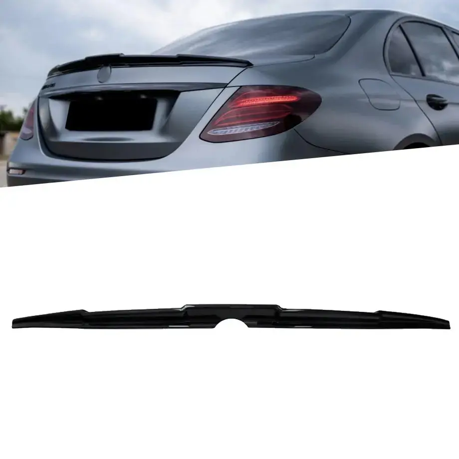 Merc W213 E-Class Amg Style Gloss Black Boot Spoiler (16-20) 1