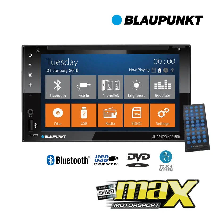 Blaupunkt 6.2 Inch Cd / Dvd Touchscreen Double Din Player 1