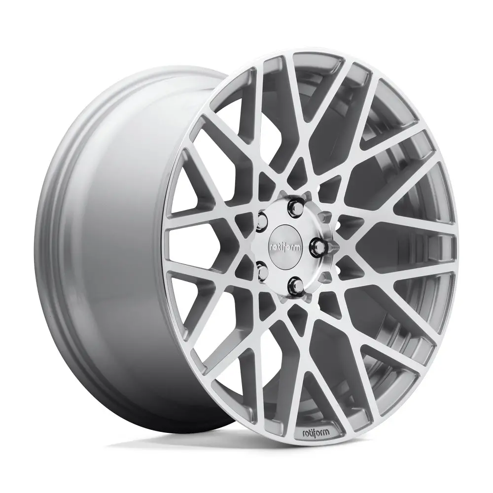 18" Rotiform Blq Gloss Silver Machined Wheel 1