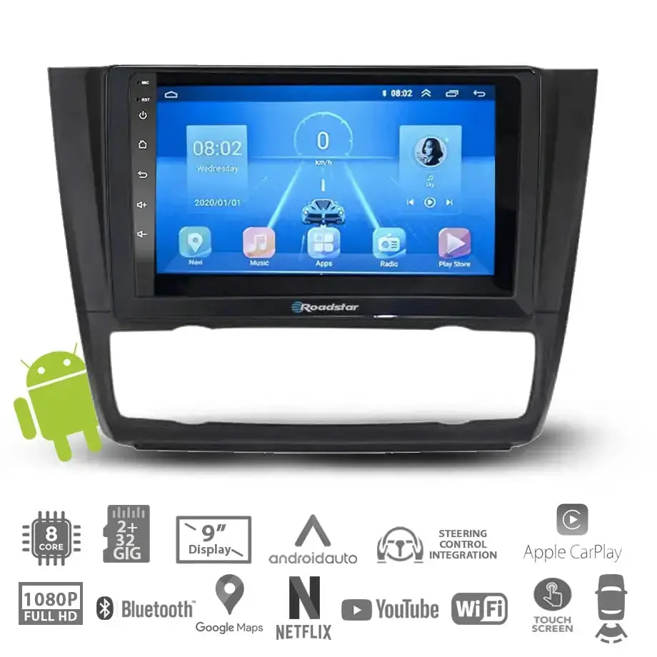 Bm 1-Series E81/E82/E87/E88 (04-12) - 9 Inch Roadstar Android Entertainment & Gps System 1