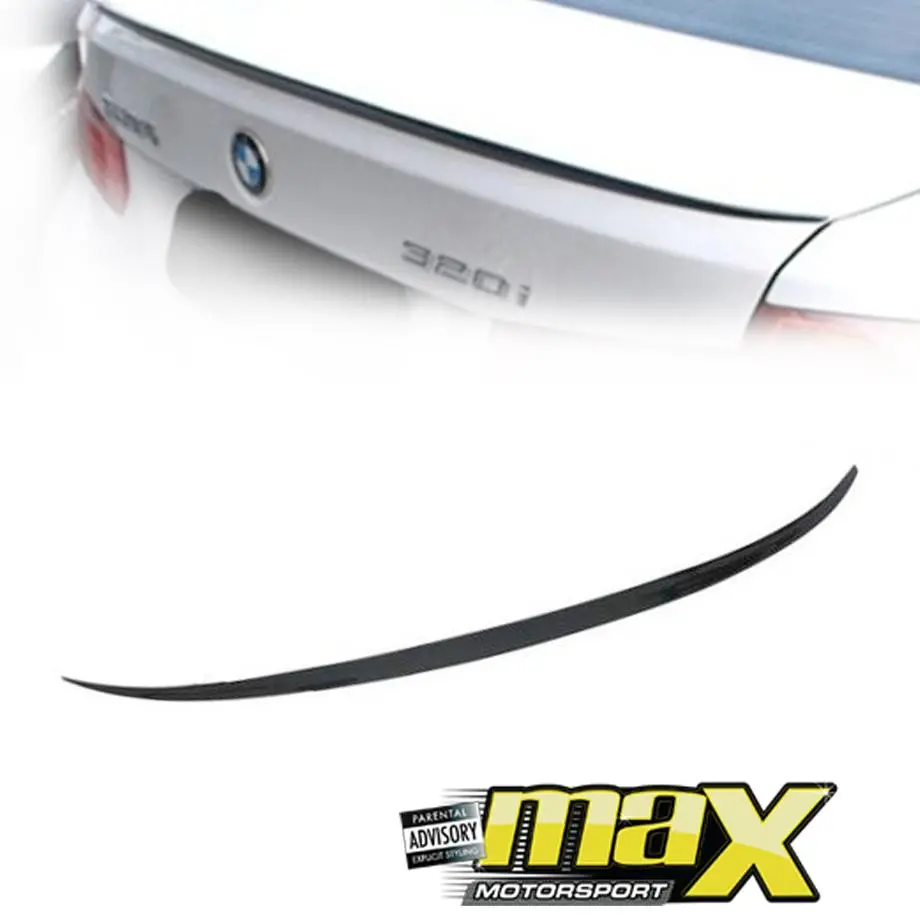 Bm F30 3-Series Gloss Black Plastic Slim Boot Spoiler 1