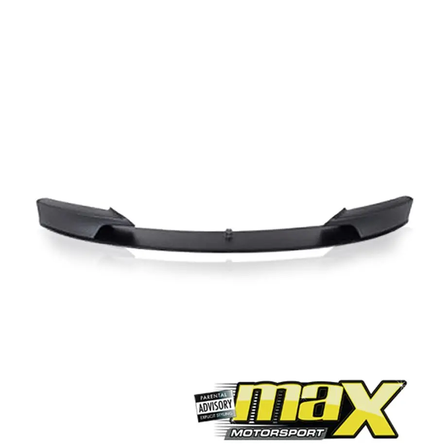 Bm F30 3-Series (12-17) Matte Black Plastic Front Spoiler 1