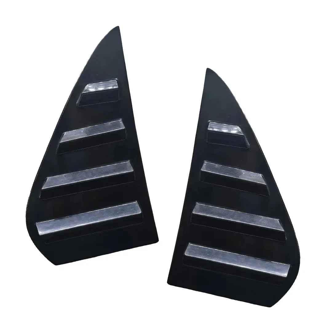 Bm E30 3-Series Gloss Black Plastic Side Window Louver 1