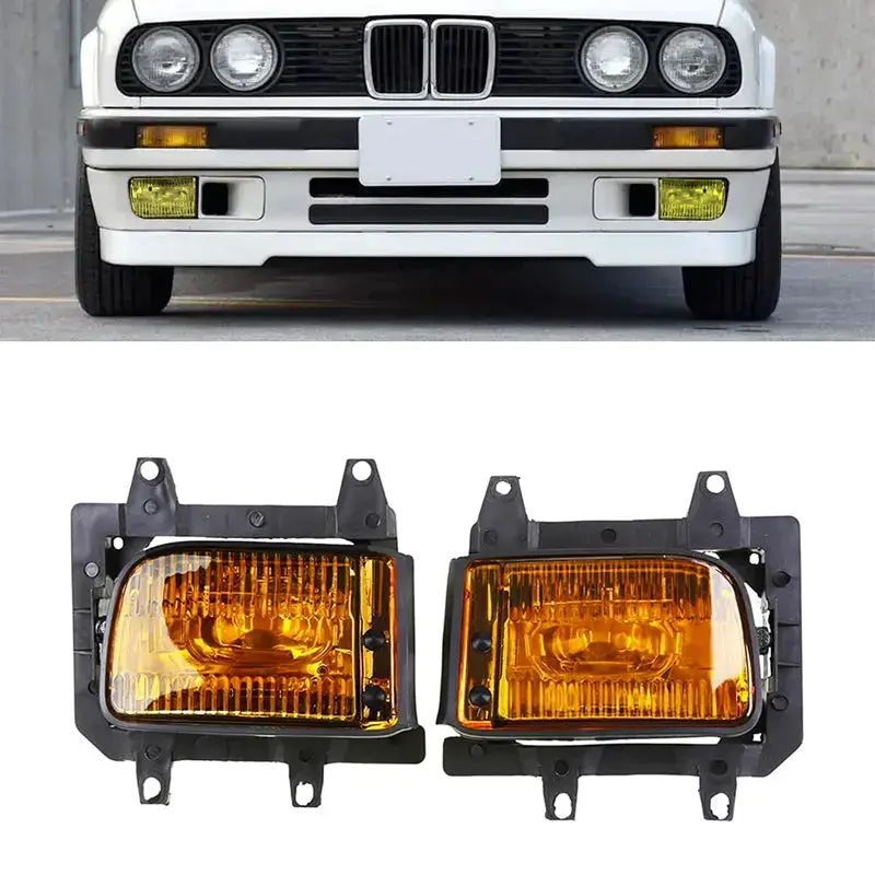 Bm E30 3-Series Oem Style Yellow Lens Fog Light (85-93) 1