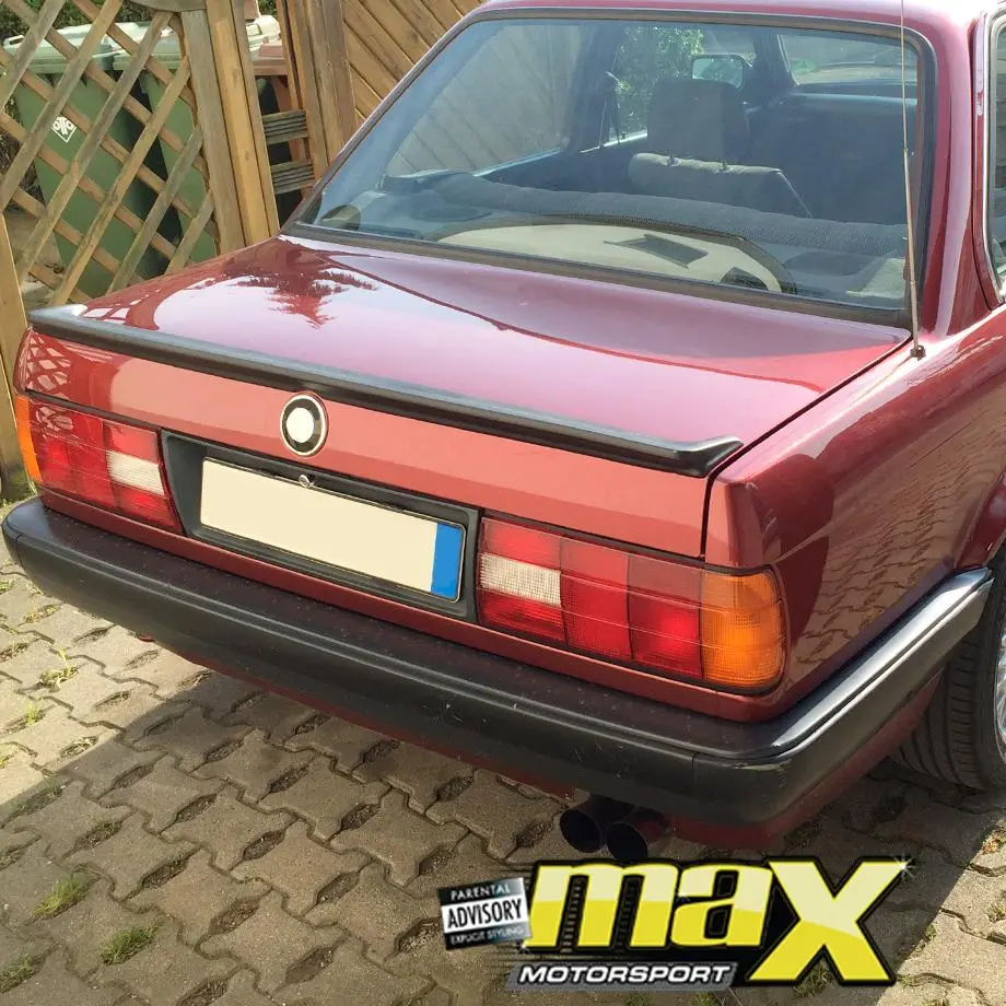 Bm E30 Oem Style Rubber Boot Spoiler 2