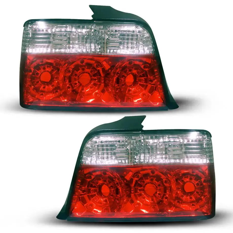 Bm E36 3-Series Semi Crystal Diamond Taillight - 4Dr (93-98) 1