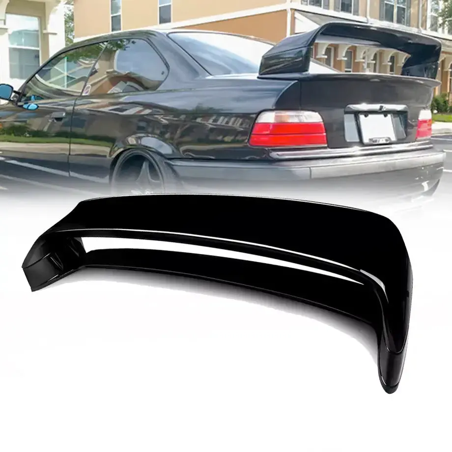 Bm E36 (3-Series) Gloss Black Gt Style Boot Spoiler 1