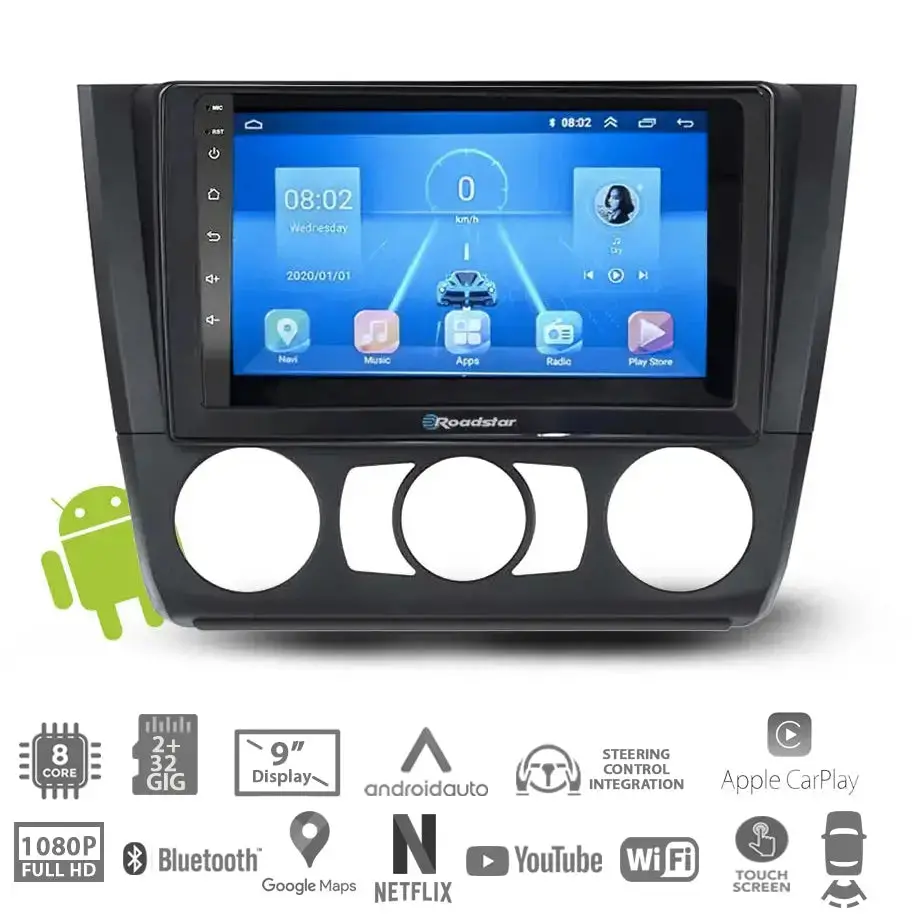 Bm E81/E82/E87/E88 (04-11) - 9 Inch Roadstar Android Entertainment & Gps System 1