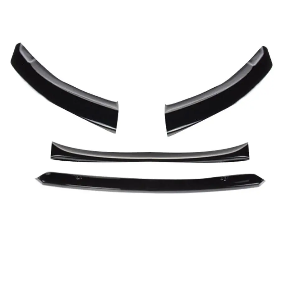 Bm E82 1-Series 4-Piece Gloss Black Plastic Front Spoiler 1