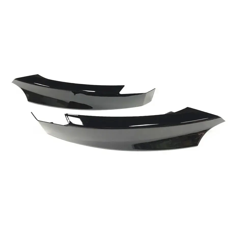 Bm E82-1 Series M-Tech Gloss Black Plastic Front Splitters (07-14) 1
