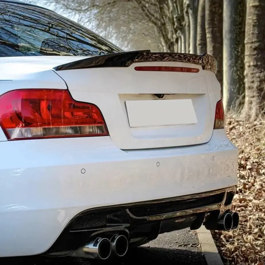 Bm E82 1-Series M4-Style Gloss Black Boot Spoiler 2