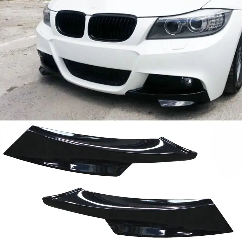 Bm E90-3 Series Gloss Black Bumper Splitters (09-12) 1
