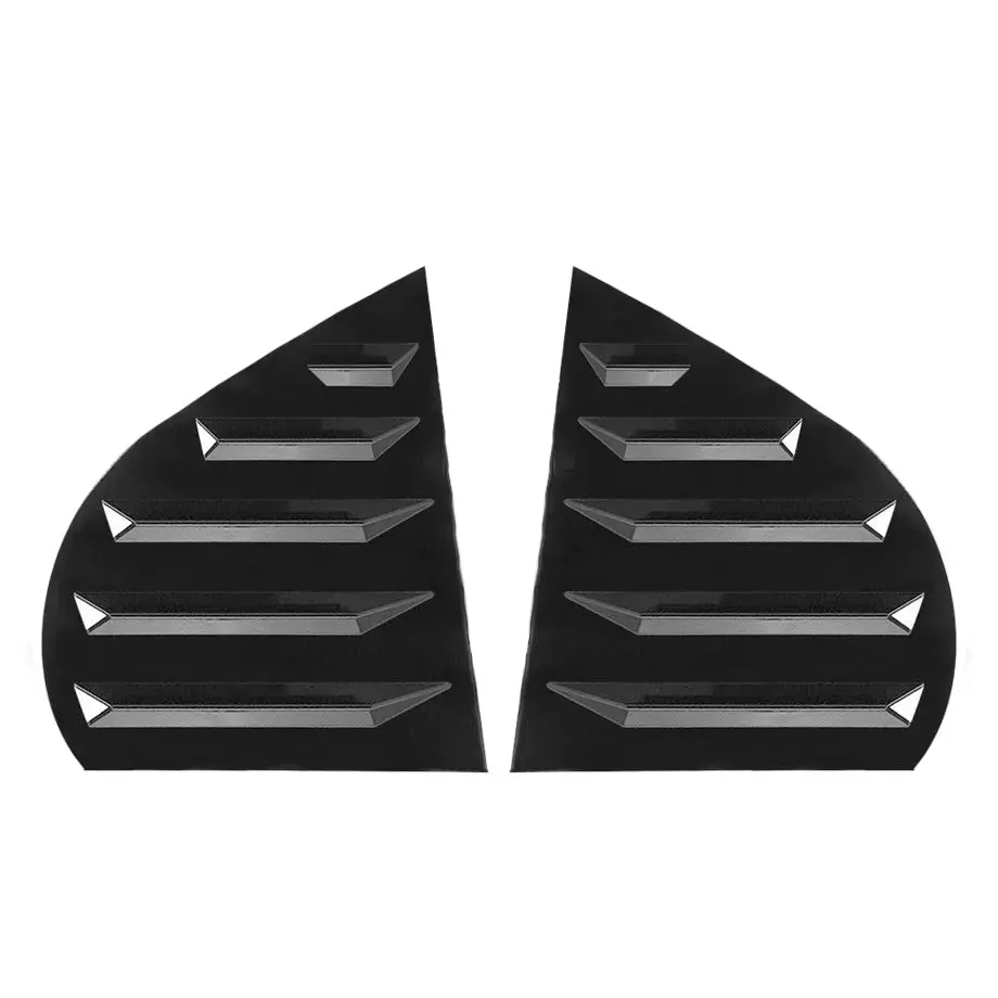 Bm E90 3-Series Gloss Black Plastic Side Window Louver 1