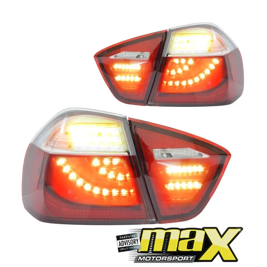 Bm E90 3-Series Smoked Led Style Taillights (05-08) 1