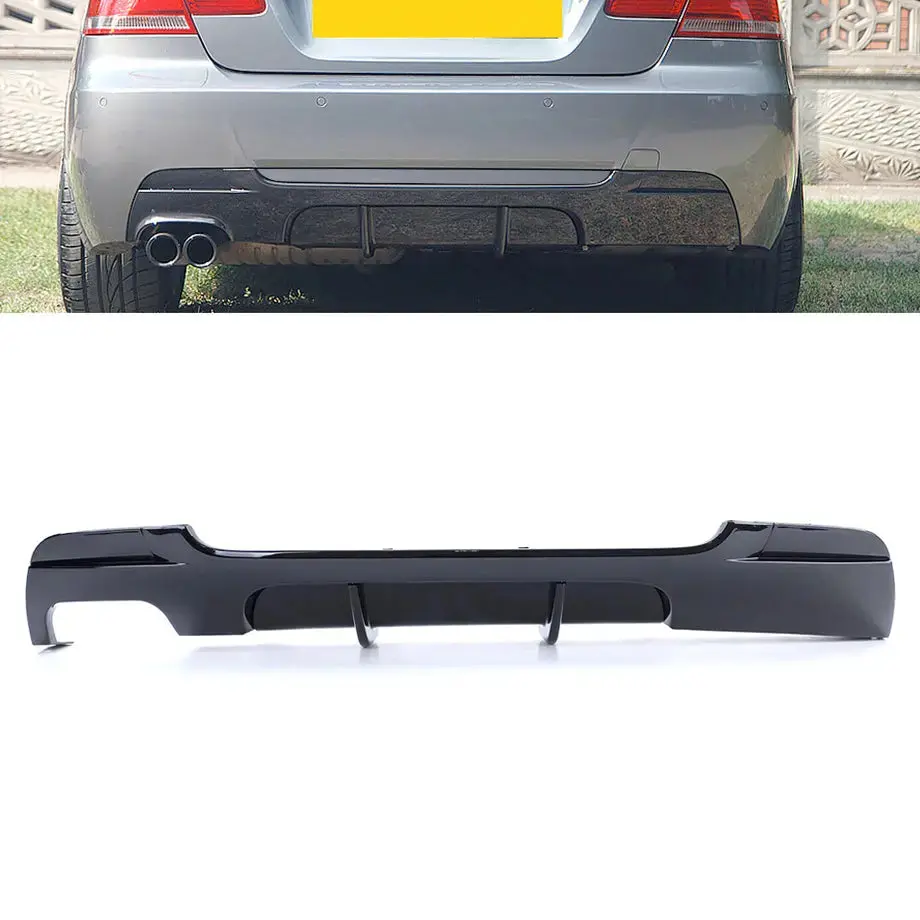 Bm E92 3-Series Gloss Black Performance Style Rear Diffuser 1