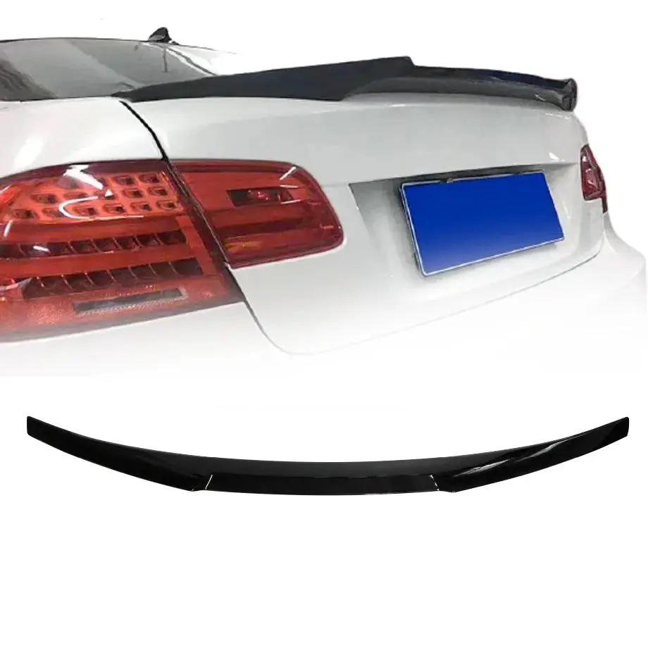 Bm E92 3-Series M4 Style Gloss Black Plastic Boot Spoiler 1