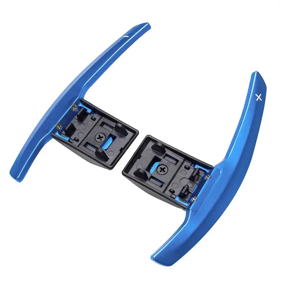 Bm F-Series Aluminium Paddle Shift Extensions - Blue 1