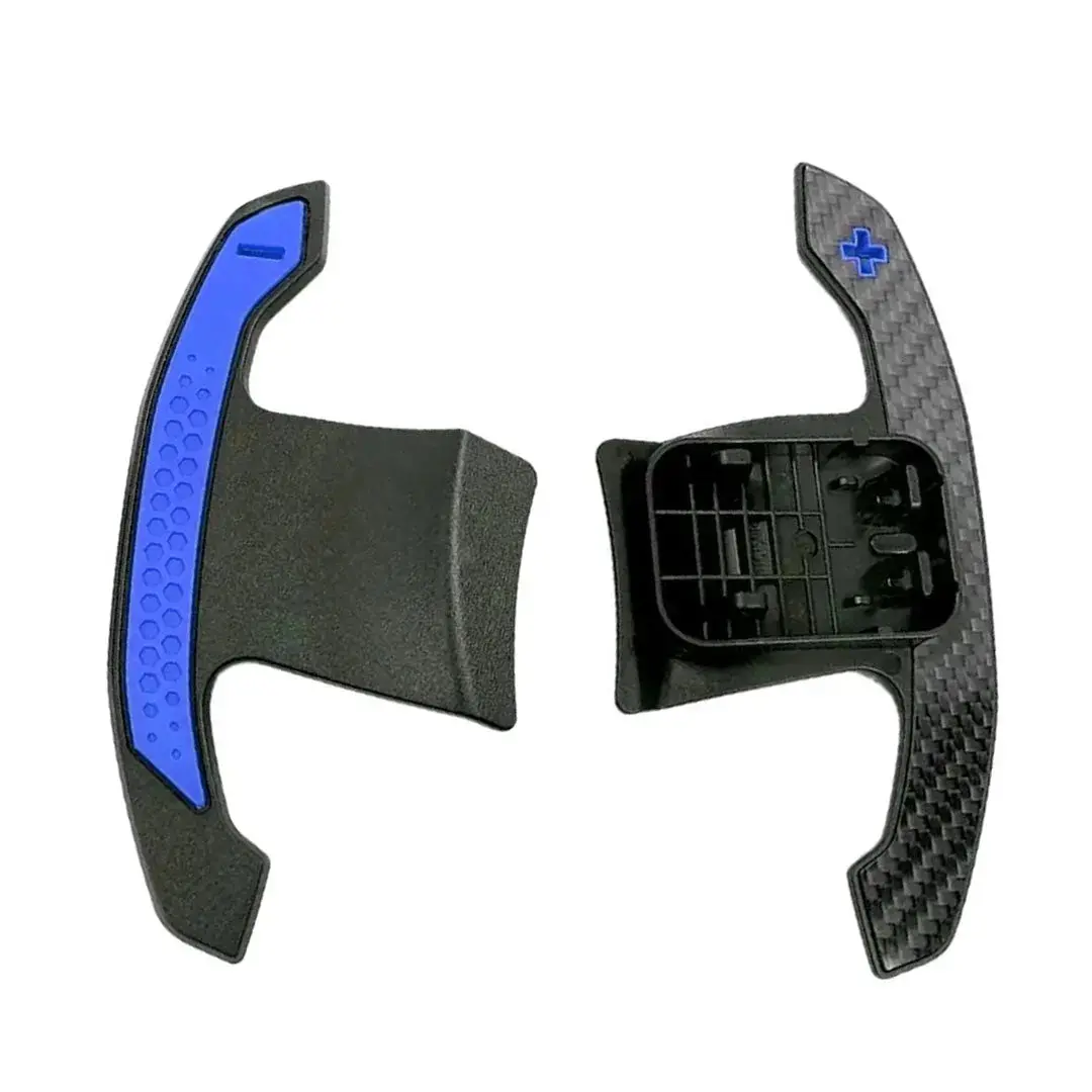 Bm F-Series Carbon Fibre Paddle Shift Extensions - Blue 1