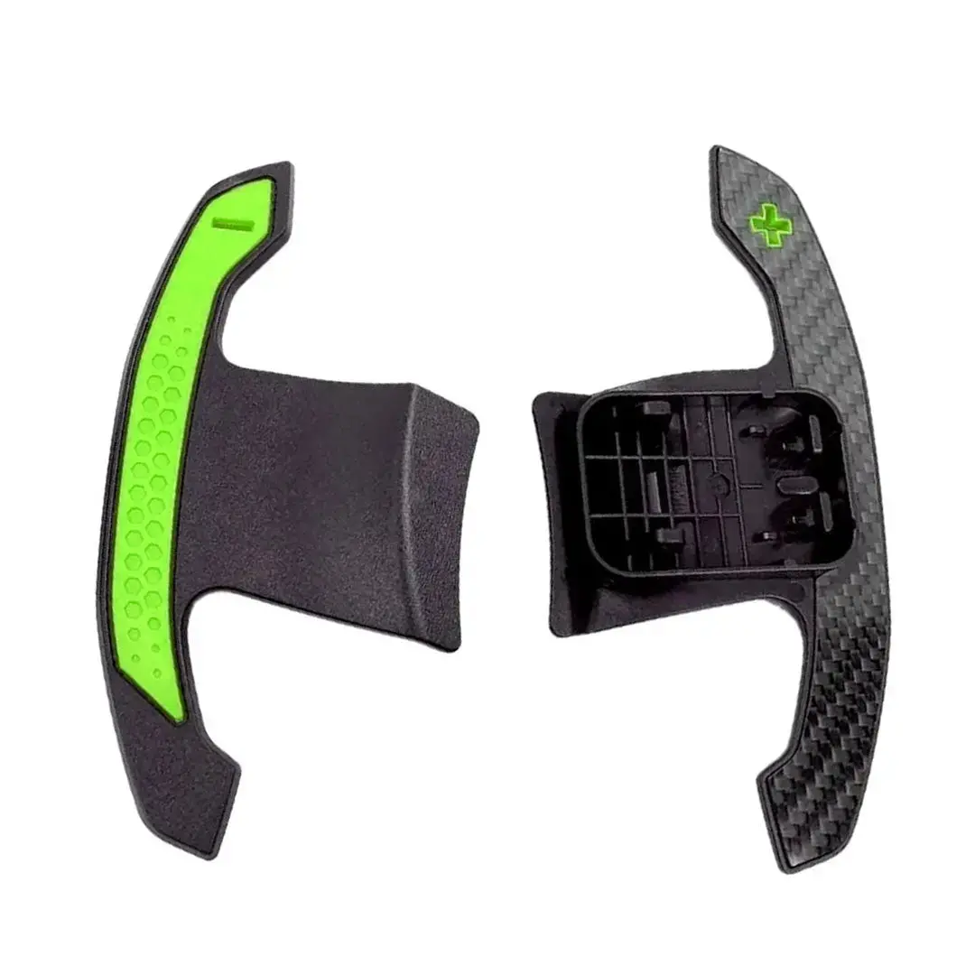Bm F-Series Carbon Fibre Paddle Shift Extensions - Green 1