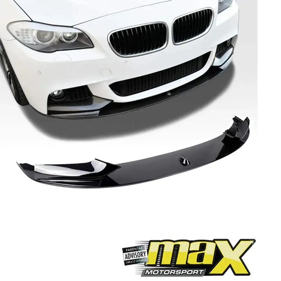 Bm F10 5-Seires Gloss Black 3-Piece Front Spoiler (09-17) 1