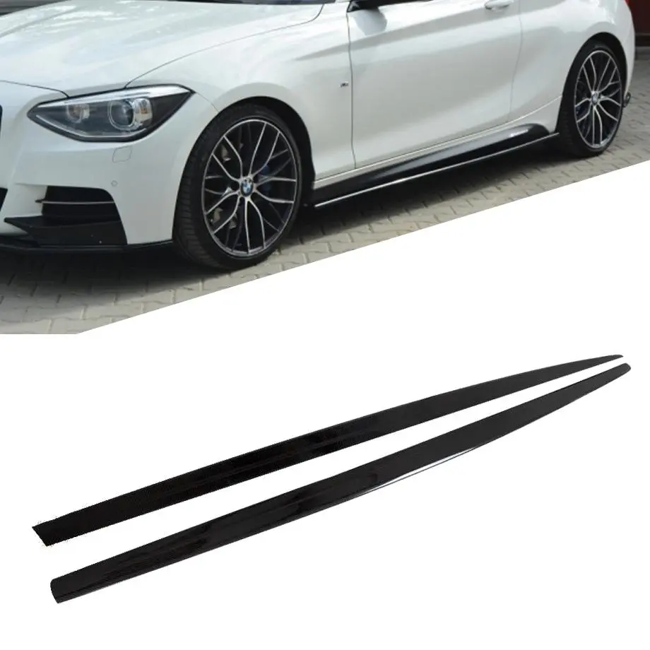 Bm F20 1-Series Gloss Black Plastic Side Skirts 1