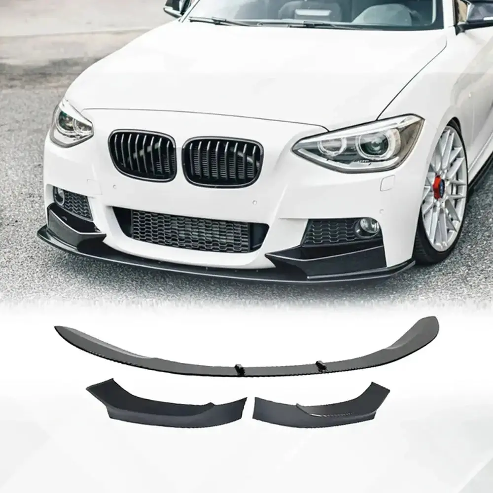 Bm F20 1-Series (11-14) Gloss Black 3-Piece Front Spoiler 1