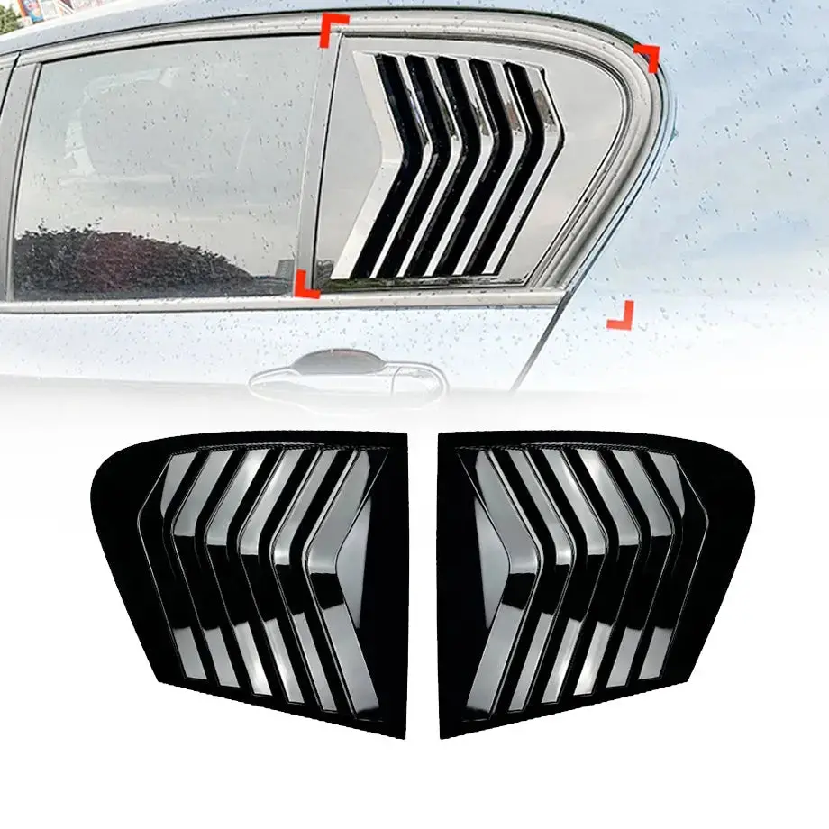 Bm F20 1-Series (11-19) Gloss Black Plastic Side Window Louver 1