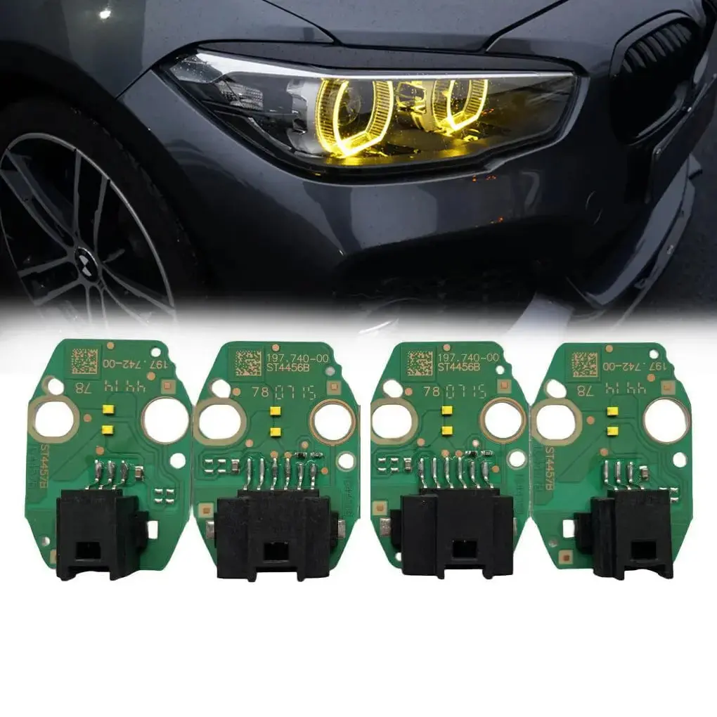 Bm F20 Lci (15-19) Lemon Yellow Drl Led Headlight Modules 1