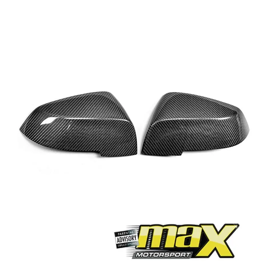 Bm F30 3-Series Carbon Fibre Stick-On Mirror Covers 1
