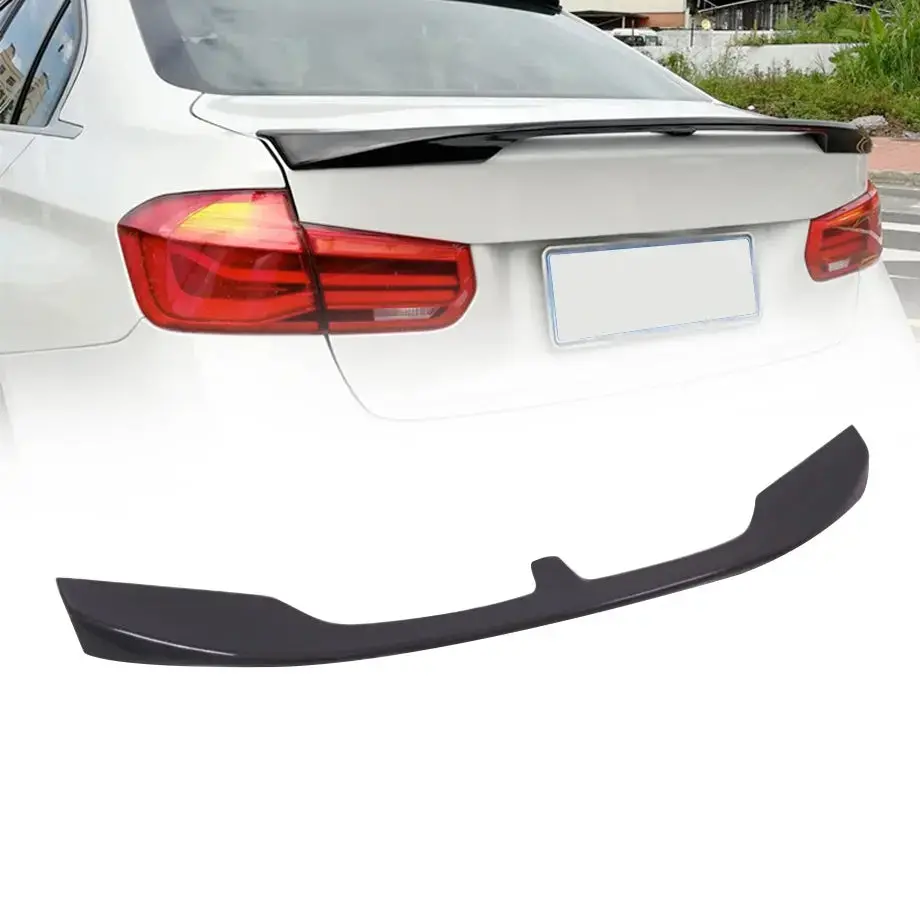 Bm F30 3-Series Gloss Black K-Style Boot Spoiler 1