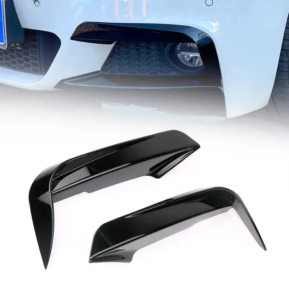 Bm F30 3-Series Gloss Black Upper Front Bumper Splitter 1