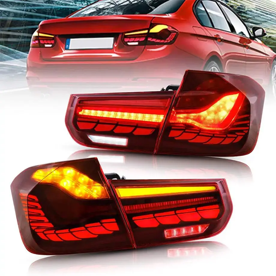 Bm F30 3-Series Cs Style Oled Sequential Red Taillights (12-18) 1