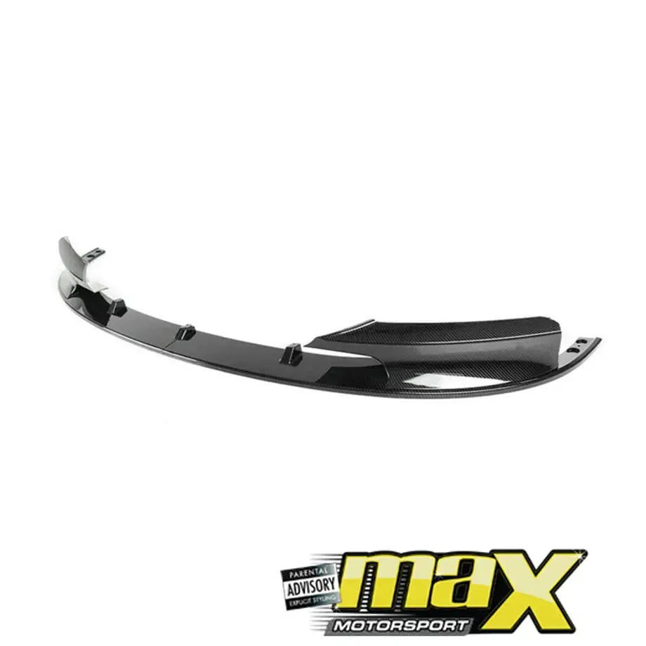Bm F30 3-Series (12-On) Carbon Look 2-Piece Front Spoiler 1