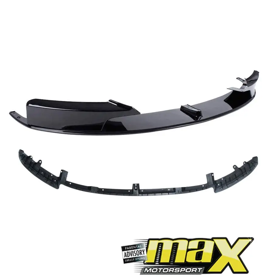 Bm F30 3-Series (12-On) Gloss Black 2-Piece Front Spoiler 2