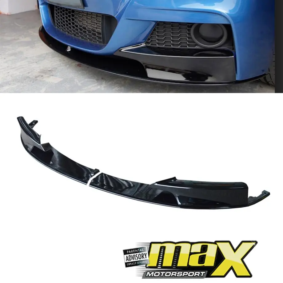 Bm F30 3-Series (12-On) Gloss Black 2-Piece Front Spoiler 1