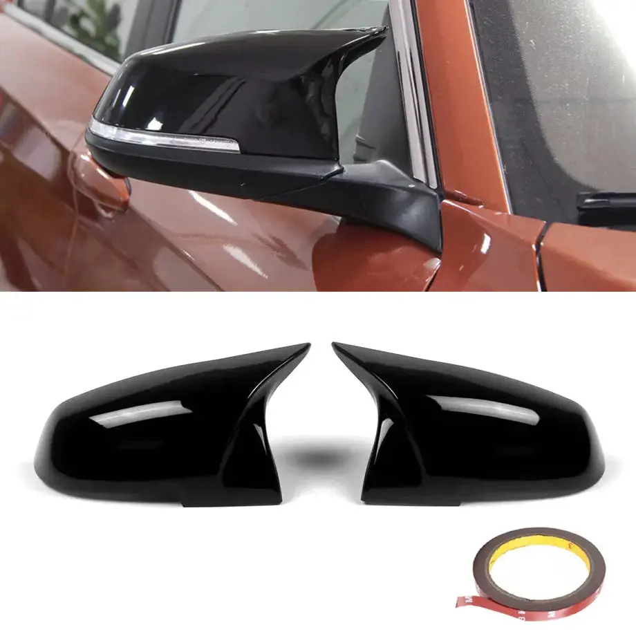 Bm F31 M3/M4 Style Gloss Black Stick On Mirror Covers 1