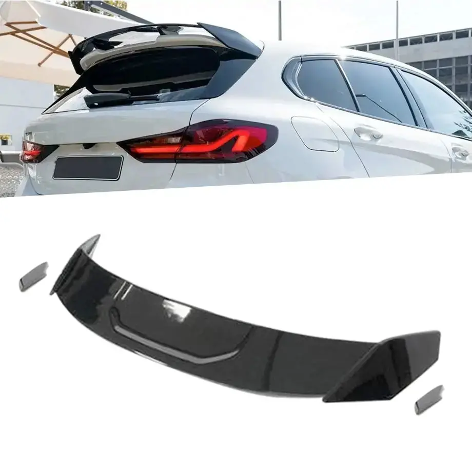 Bm F40 1-Series (21-On) Performance Style Plastic Roof Spoiler - Piano Black 1