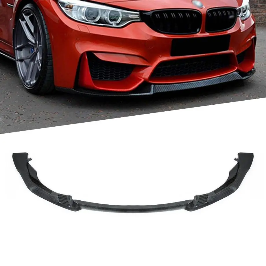 Bm F80 / F82 (M3/M4) Cs Style Carbon Fibre Front Spoiler (14-18) 1