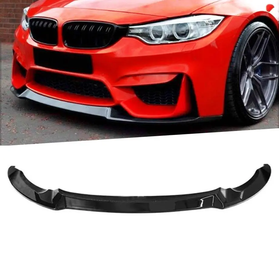 Bm F80 / F82 (M3/M4) Cs Style Gloss Black Front Spoiler (14-18) 1