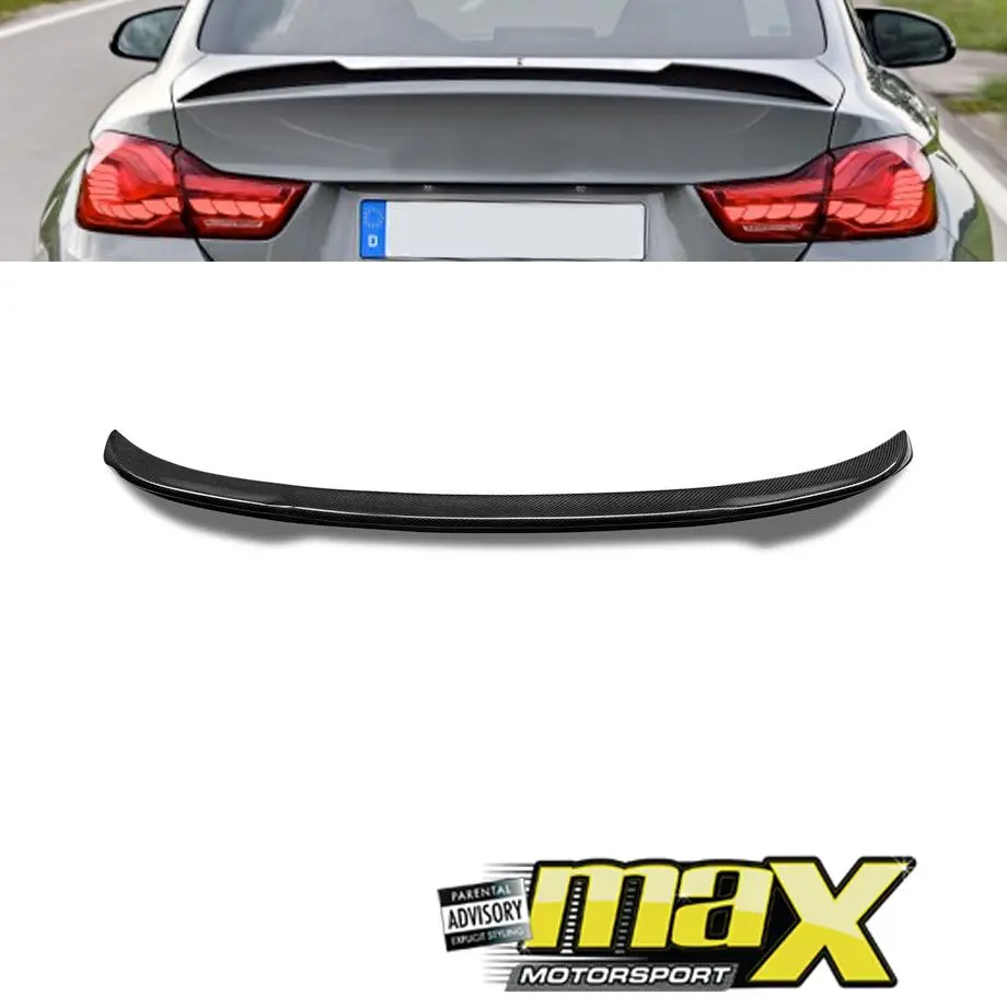 Bm F82 M4 Cs Style Carbon Fibre Boot Spoiler 1