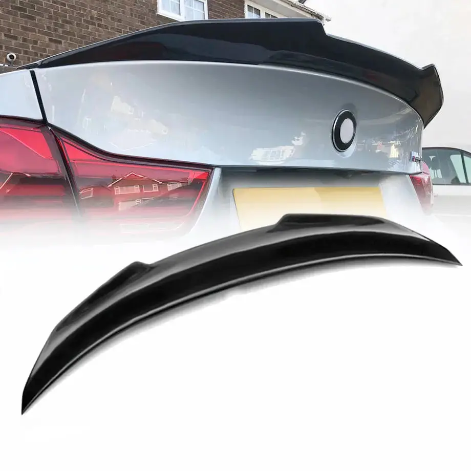 Bm F82 M4 Psm Style Gloss Black Plastic Boot Spoiler 1