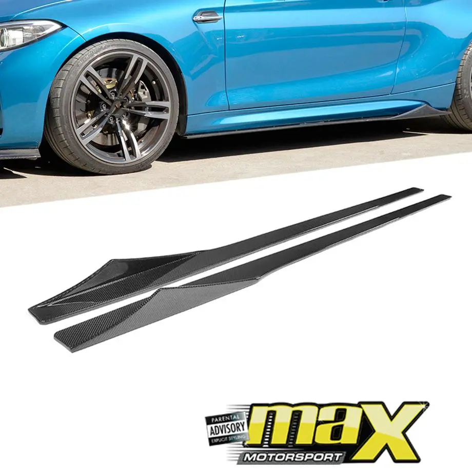Bm F87 M2 Carbon Fibre Side Skirt Extension 1
