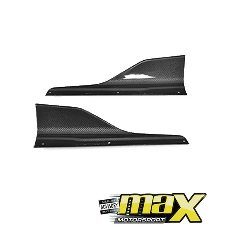 Bm F87 M2 Carbon Fibre Side Skirt Splitters 1