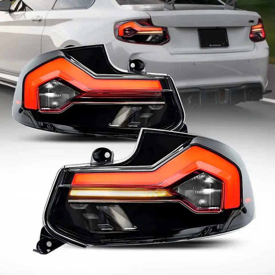 Bm F87 M2 Gts Style Sequential Smoked Black Taillights 1