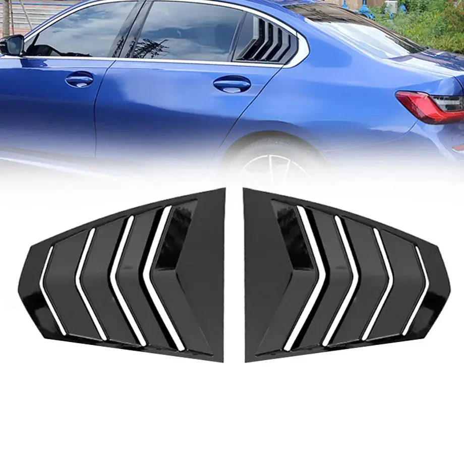 Bm G20 3-Series Gloss Black Plastic Side Window Louver 1