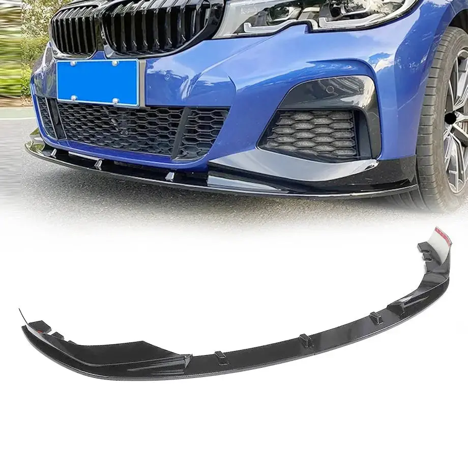 Bm G20 3-Series (19-22) Gloss Black 2-Piece Front Spoiler 1