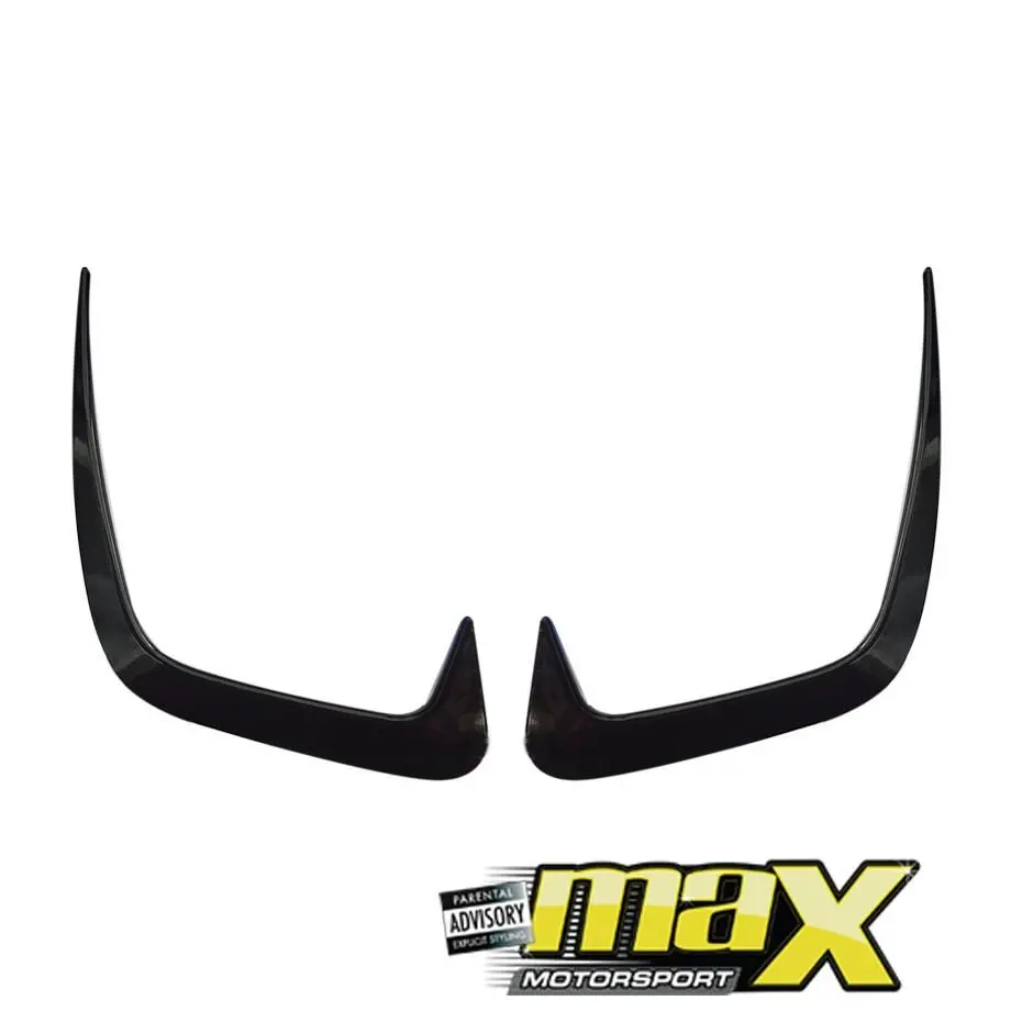 Bm G20 3-Series (19-On) Gloss Black Rear Bumper Air Vent Canards 1