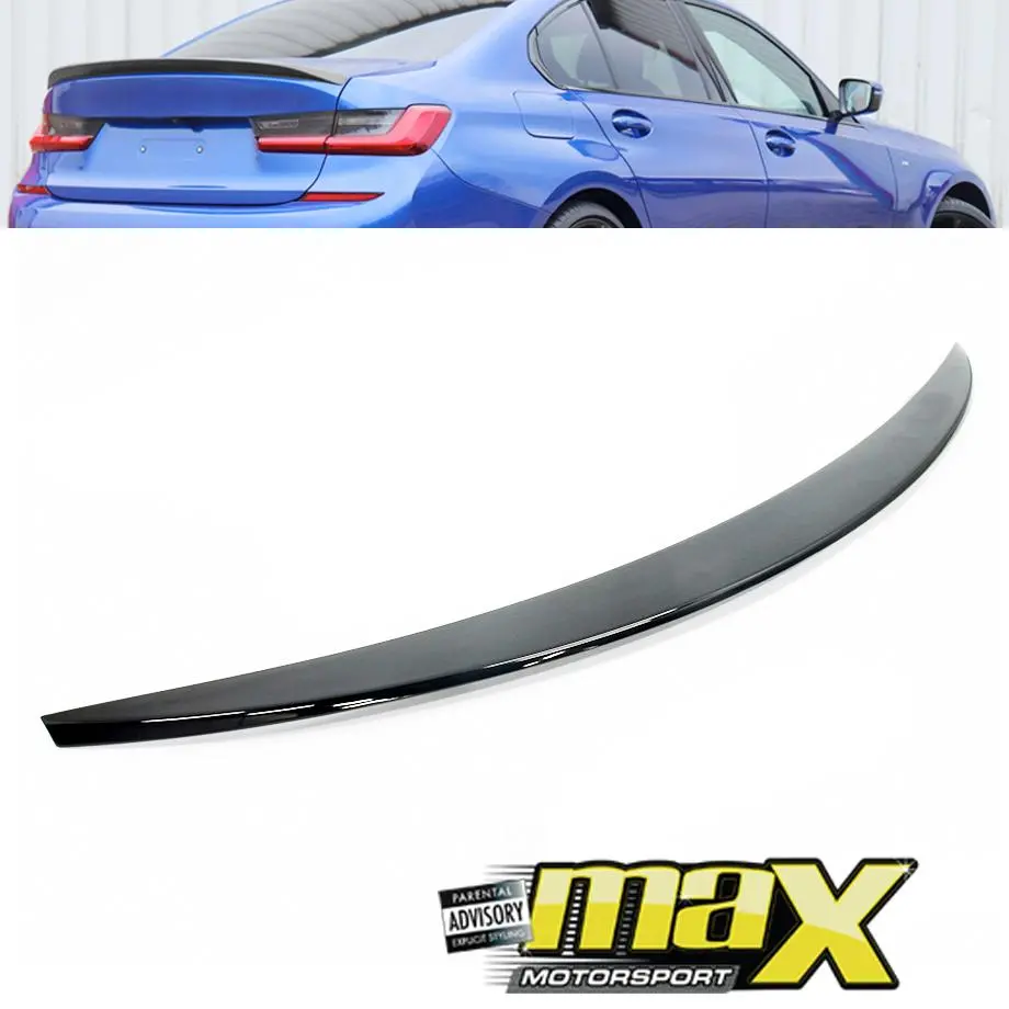 Bm G20 3-Series (2019-On) Gloss Black Performance Style Boot Spoiler 1